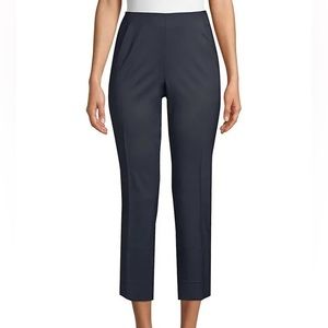 New Lafayette 148 New York Stanton Cotton Pant in Ink Size 4